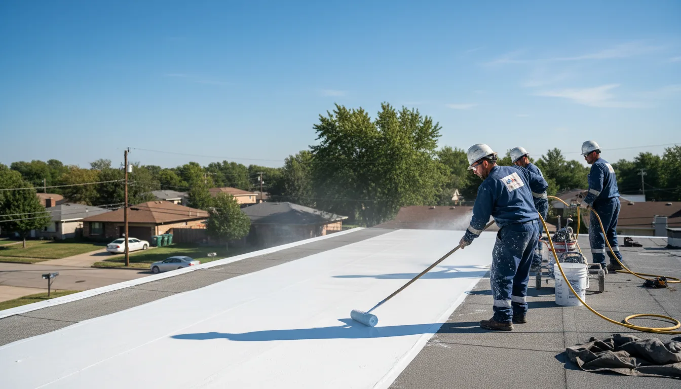 Commercial roof coating in Vass, NC near me